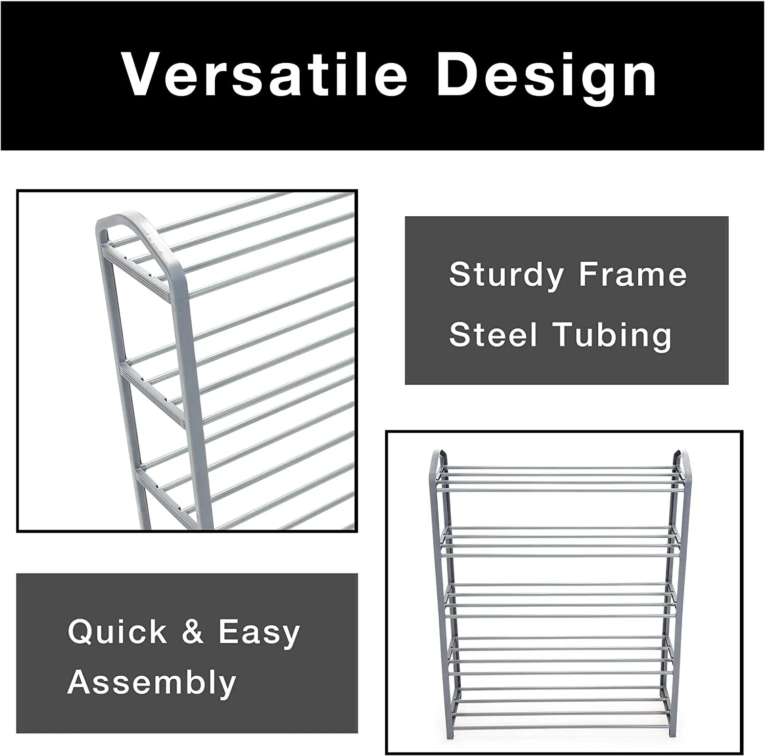 5-Tier Steel Shoe Rack