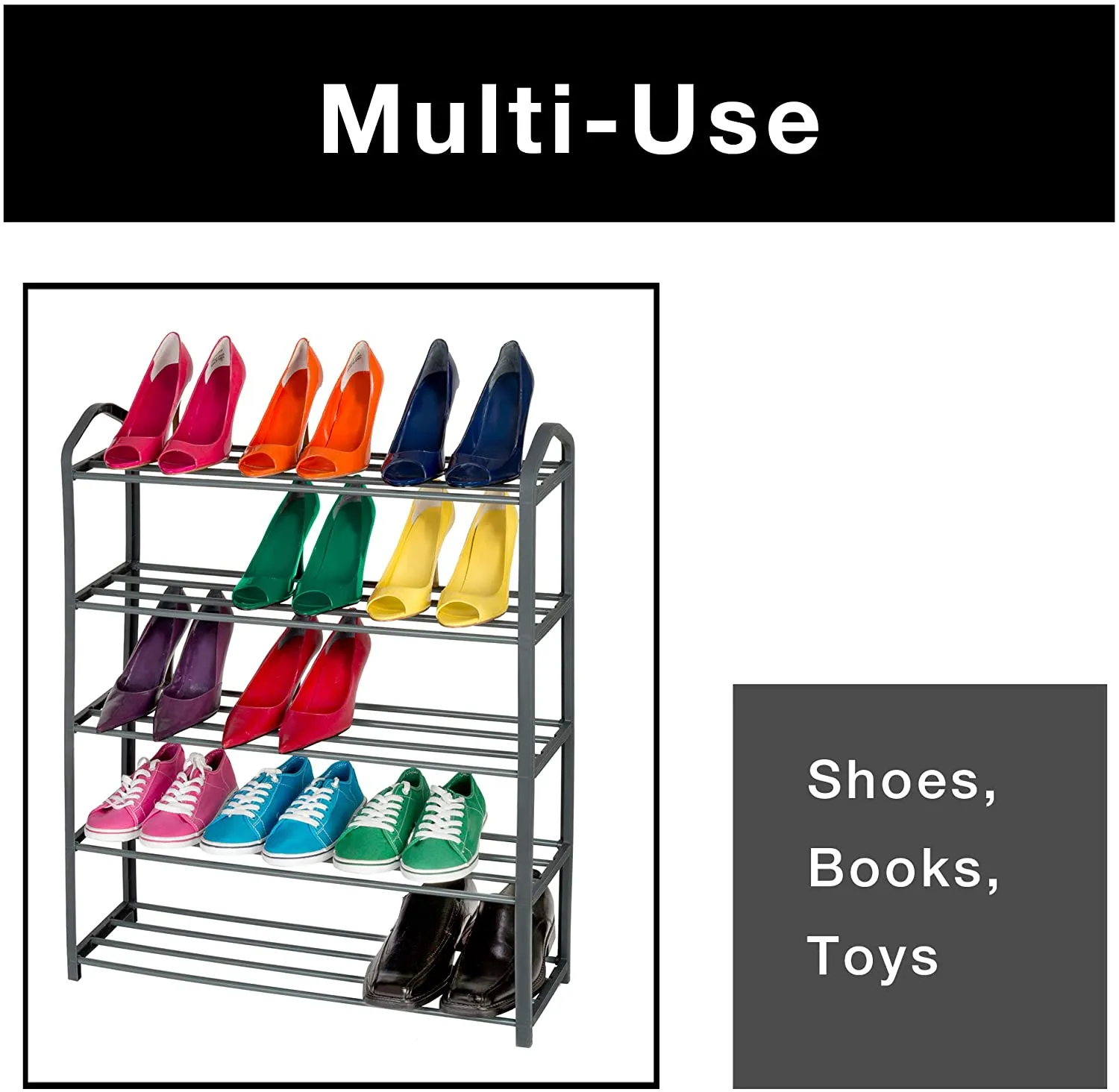 5-Tier Steel Shoe Rack