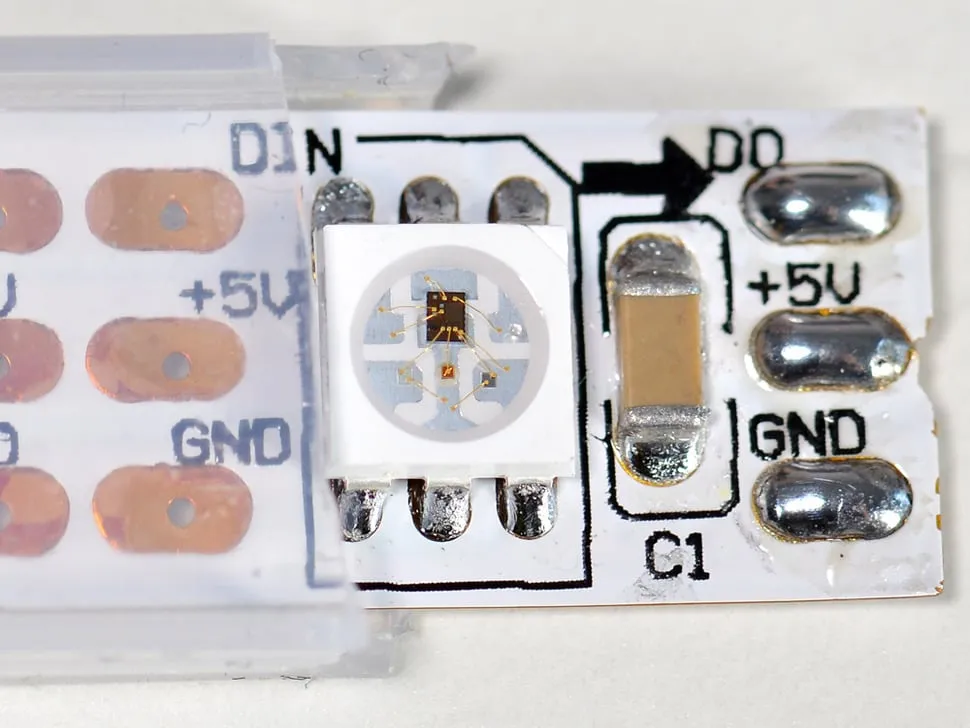 Adafruit NeoPixel Digital RGB LED Strip - White 60 LED 1m