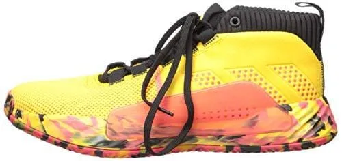 adidas Men's Dame 5, Bold Gold/Shock red/Black, 12.5 M US