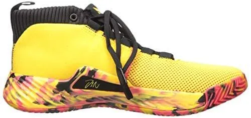 adidas Men's Dame 5, Bold Gold/Shock red/Black, 12.5 M US