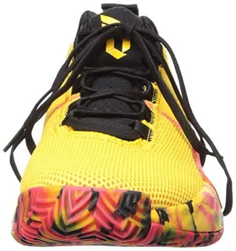 adidas Men's Dame 5, Bold Gold/Shock red/Black, 12.5 M US