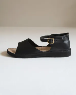 Black Leather Sandals