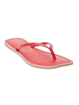 Bungalow Thong Sandal in Red
