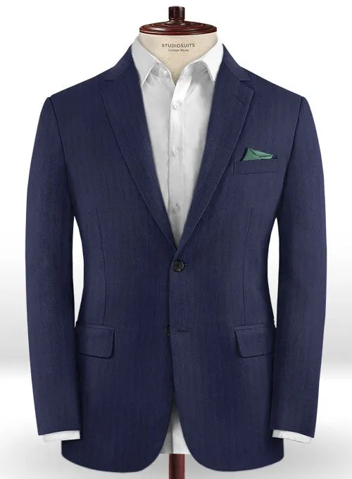 Caccioppoli Dapper Dandy Midico Royal Blue Wool Suit