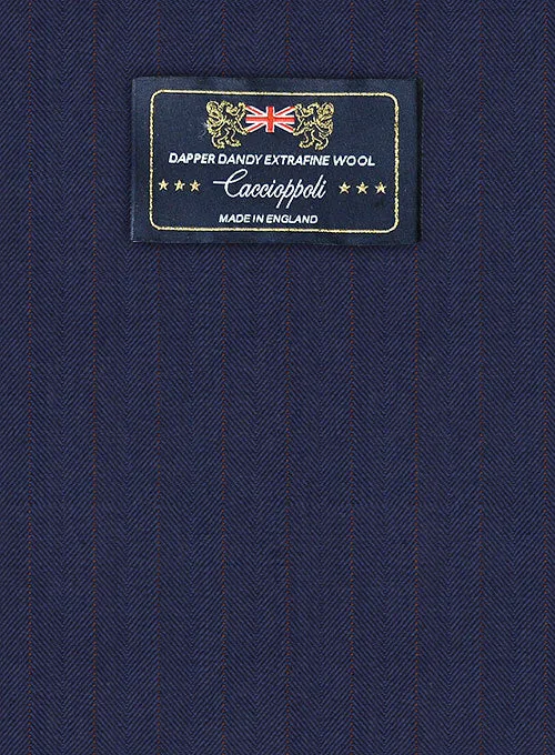 Caccioppoli Dapper Dandy Midico Royal Blue Wool Suit