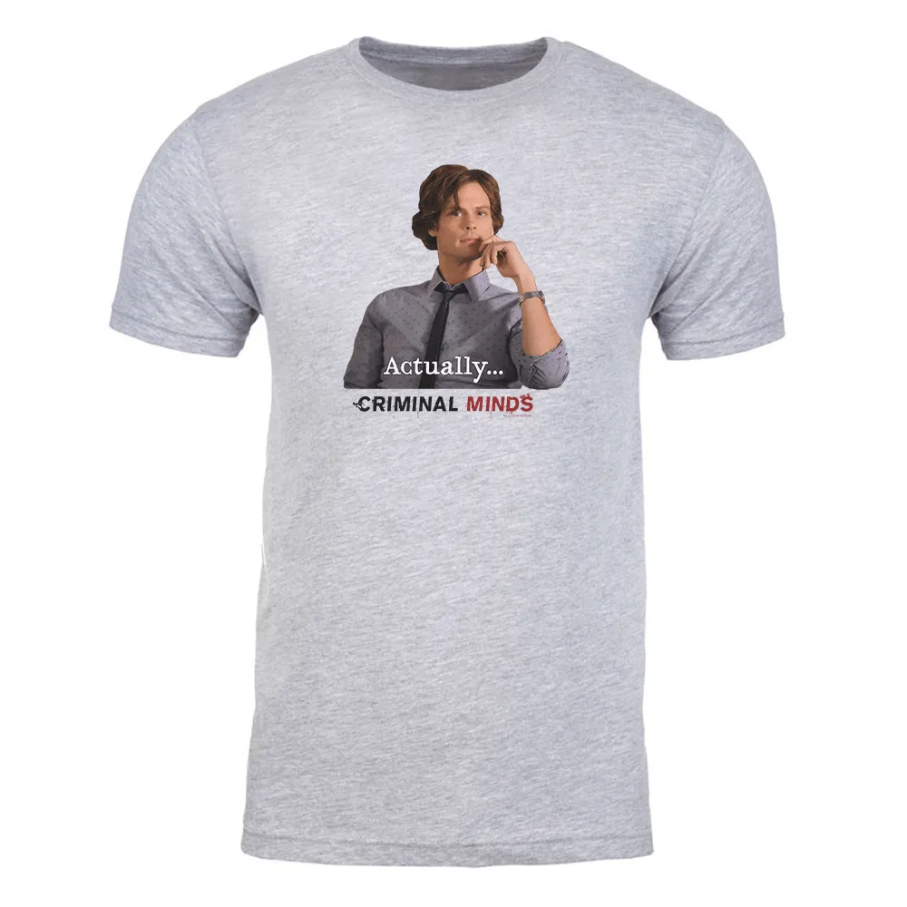 Criminal Minds Spencer Reid Actually... Adult Short Sleeve T-Shirt 2