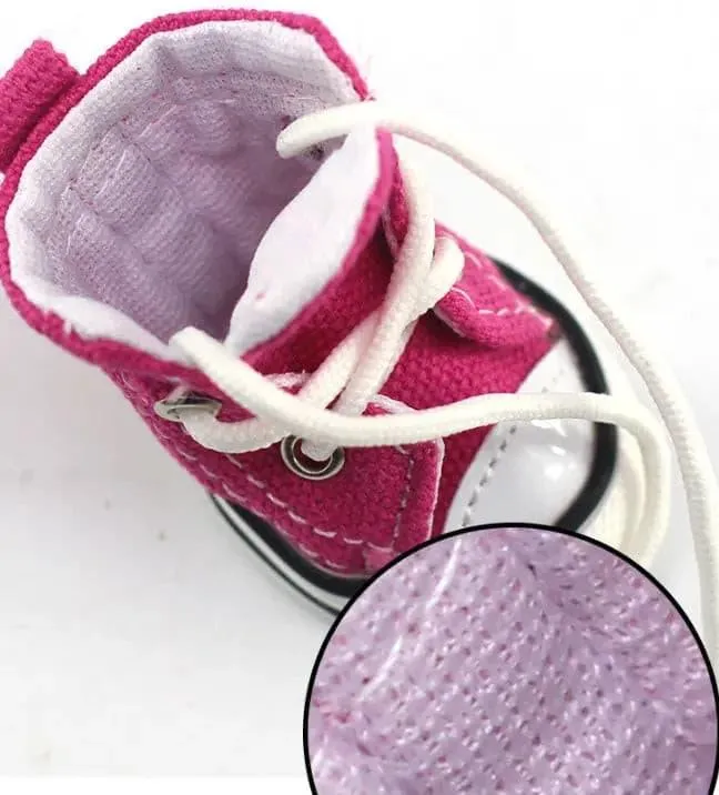 Denim Dog Sneakers Dog Shoes