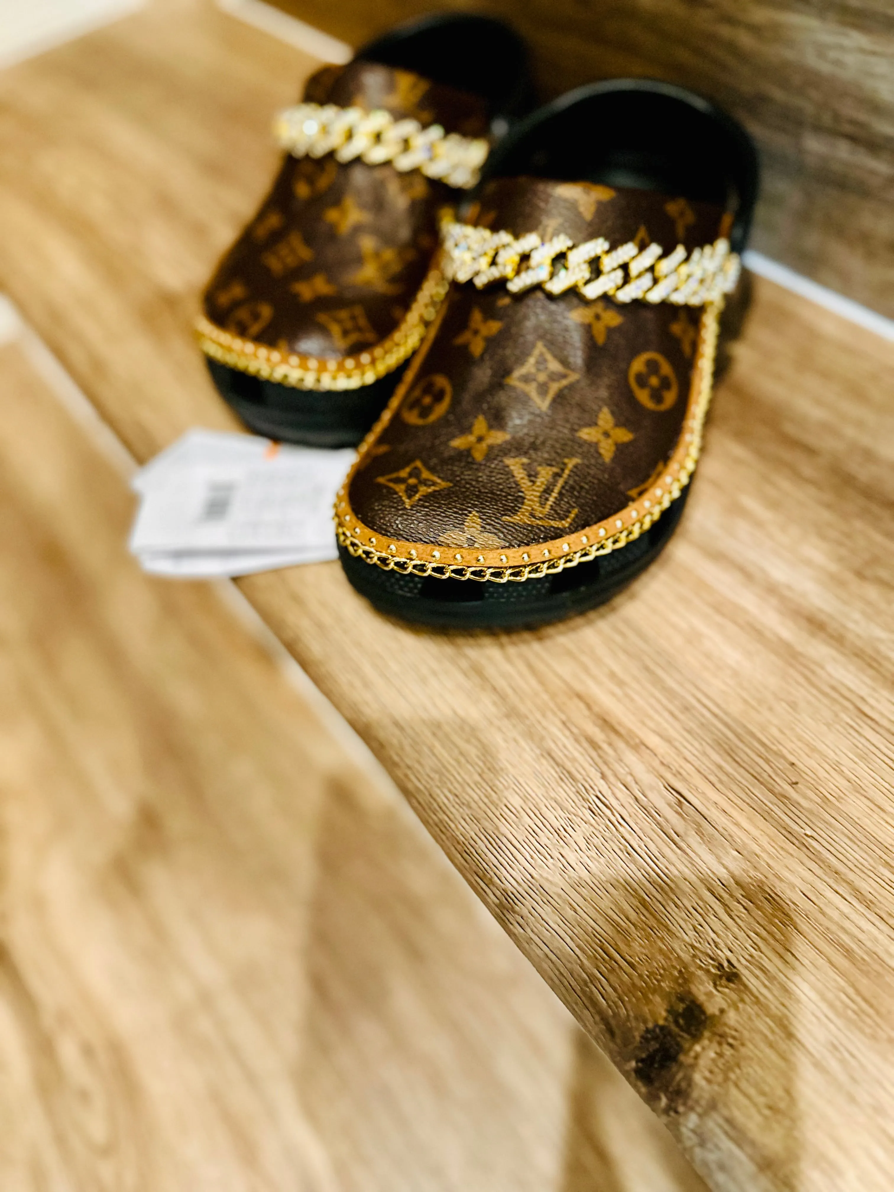Designer Crocs LV