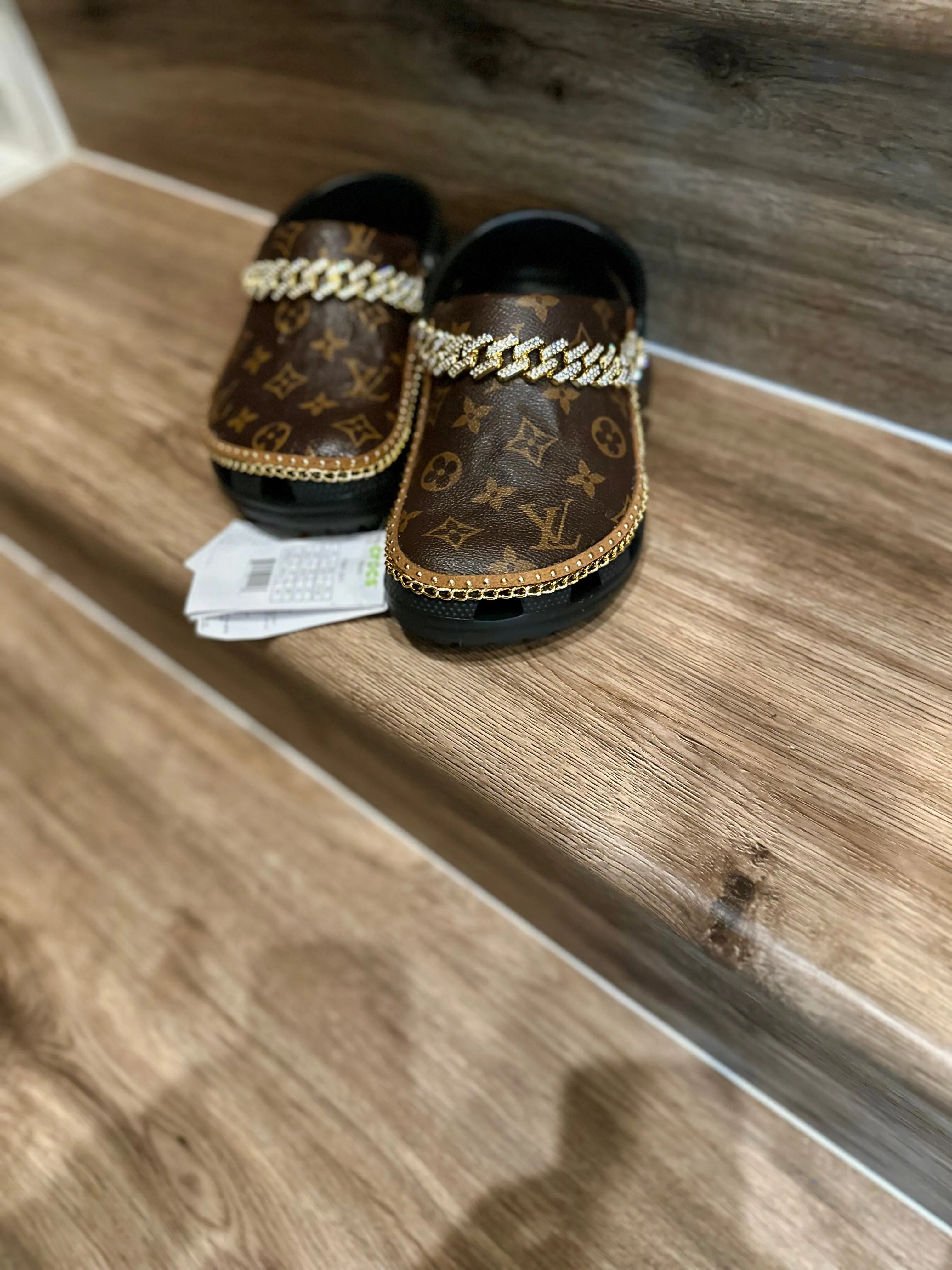 Designer Crocs LV