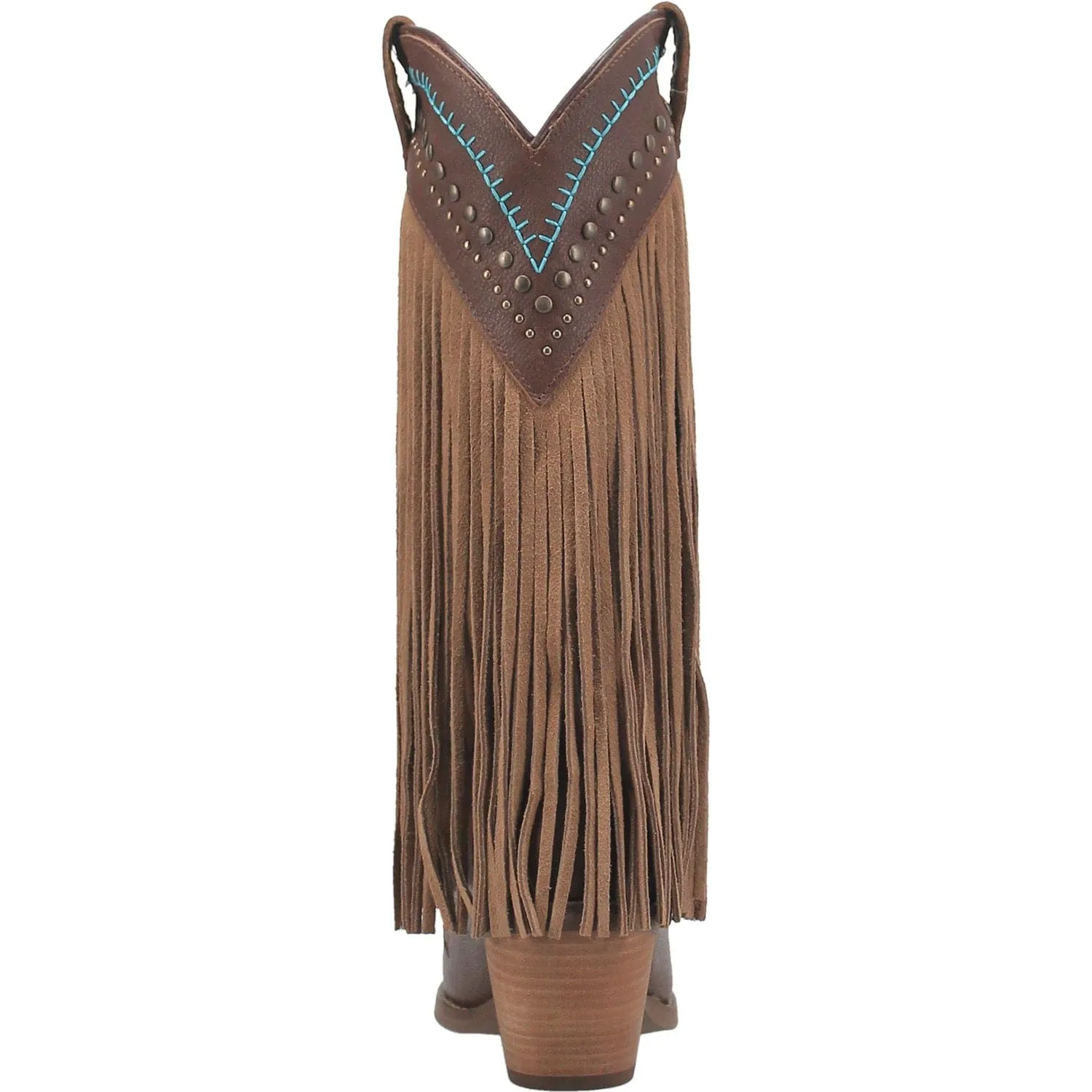 Dingo Women's #Gypsy Brown Fringe Western Boots DI 737