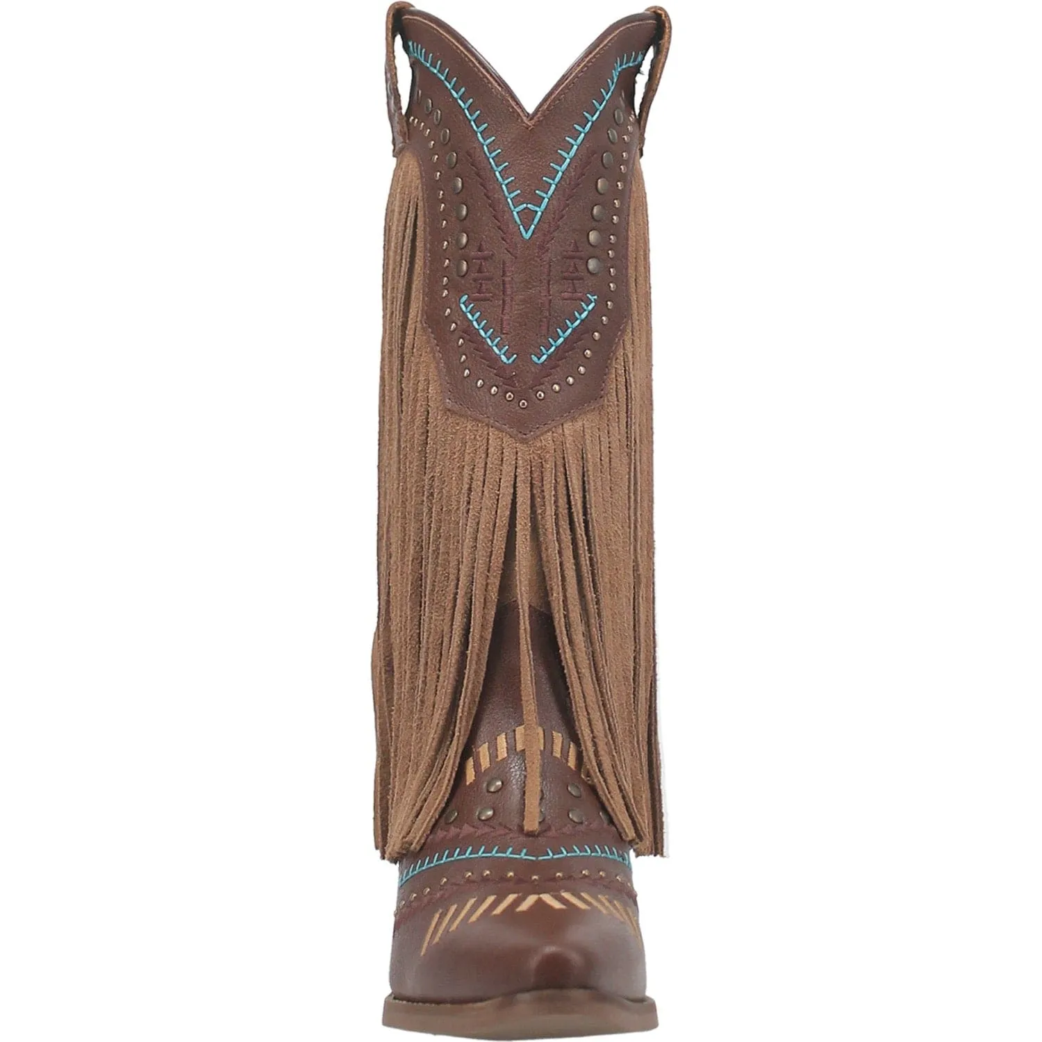 Dingo Women's #Gypsy Brown Fringe Western Boots DI 737