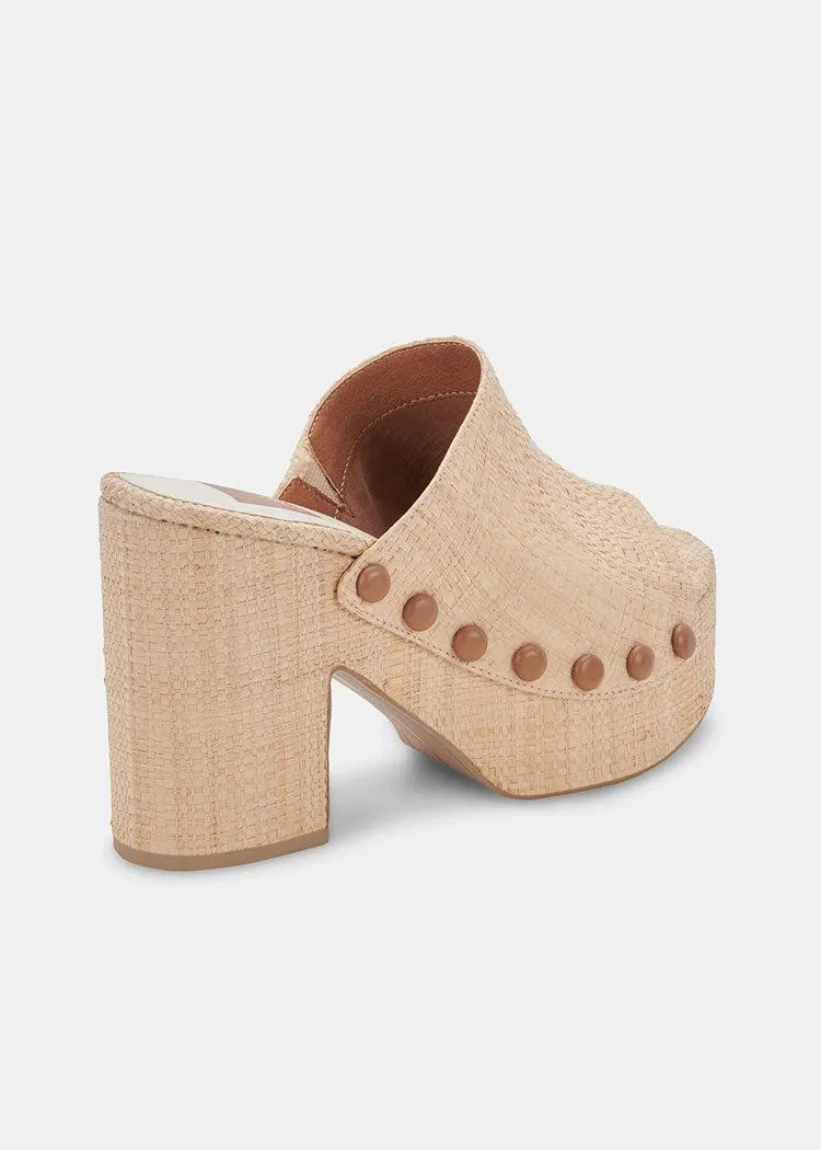 Dolce Vita Laisha Platinum Distressed Leather Sandal