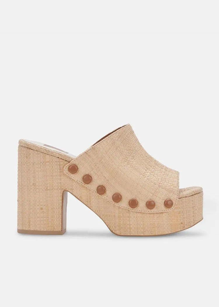 Dolce Vita Laisha Platinum Distressed Leather Sandal