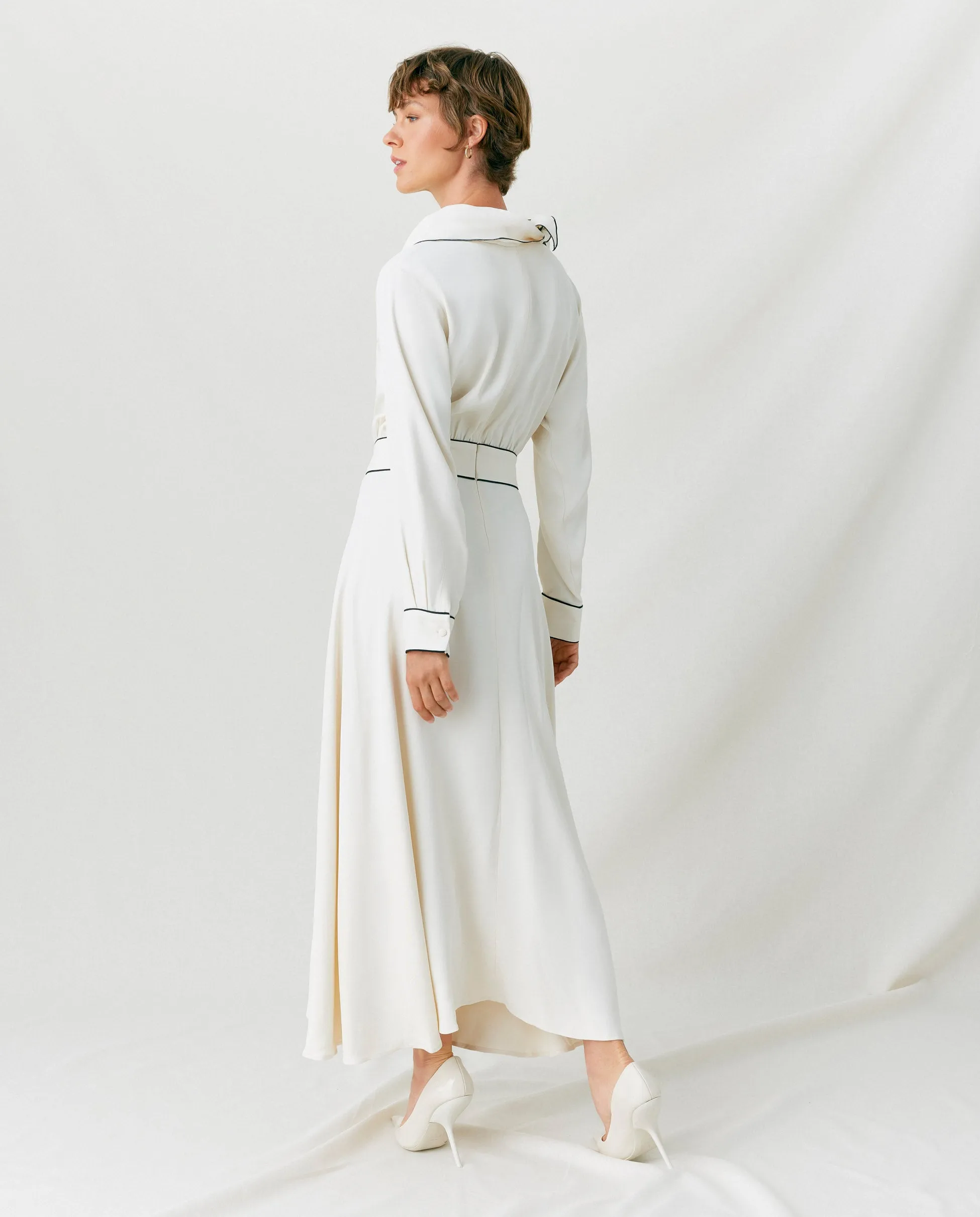 ERIN | Vestido midi manga larga