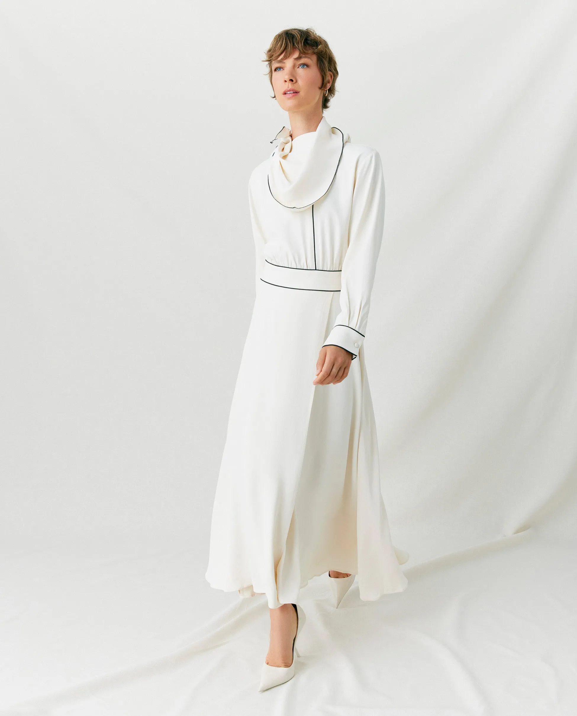 ERIN | Vestido midi manga larga