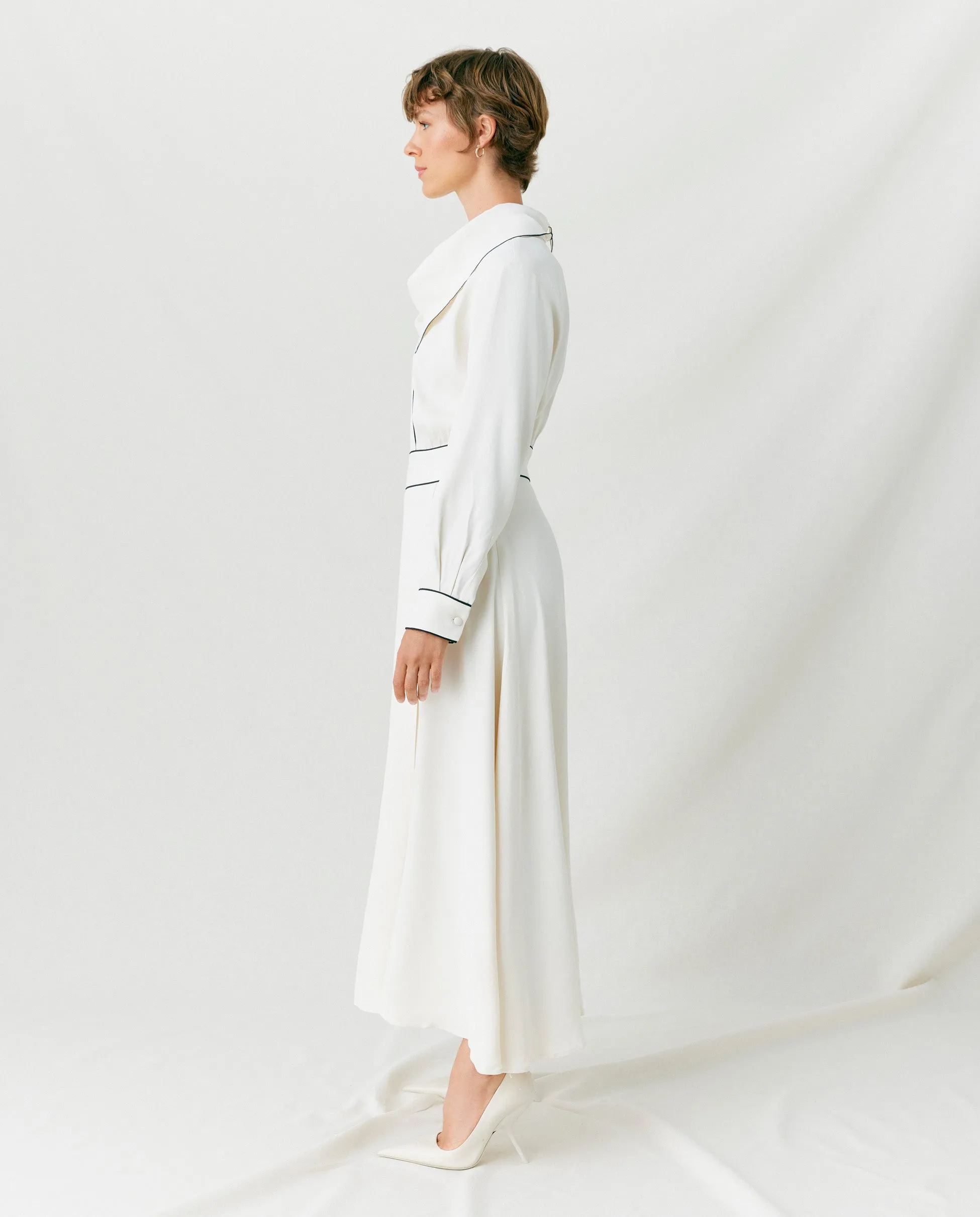 ERIN | Vestido midi manga larga