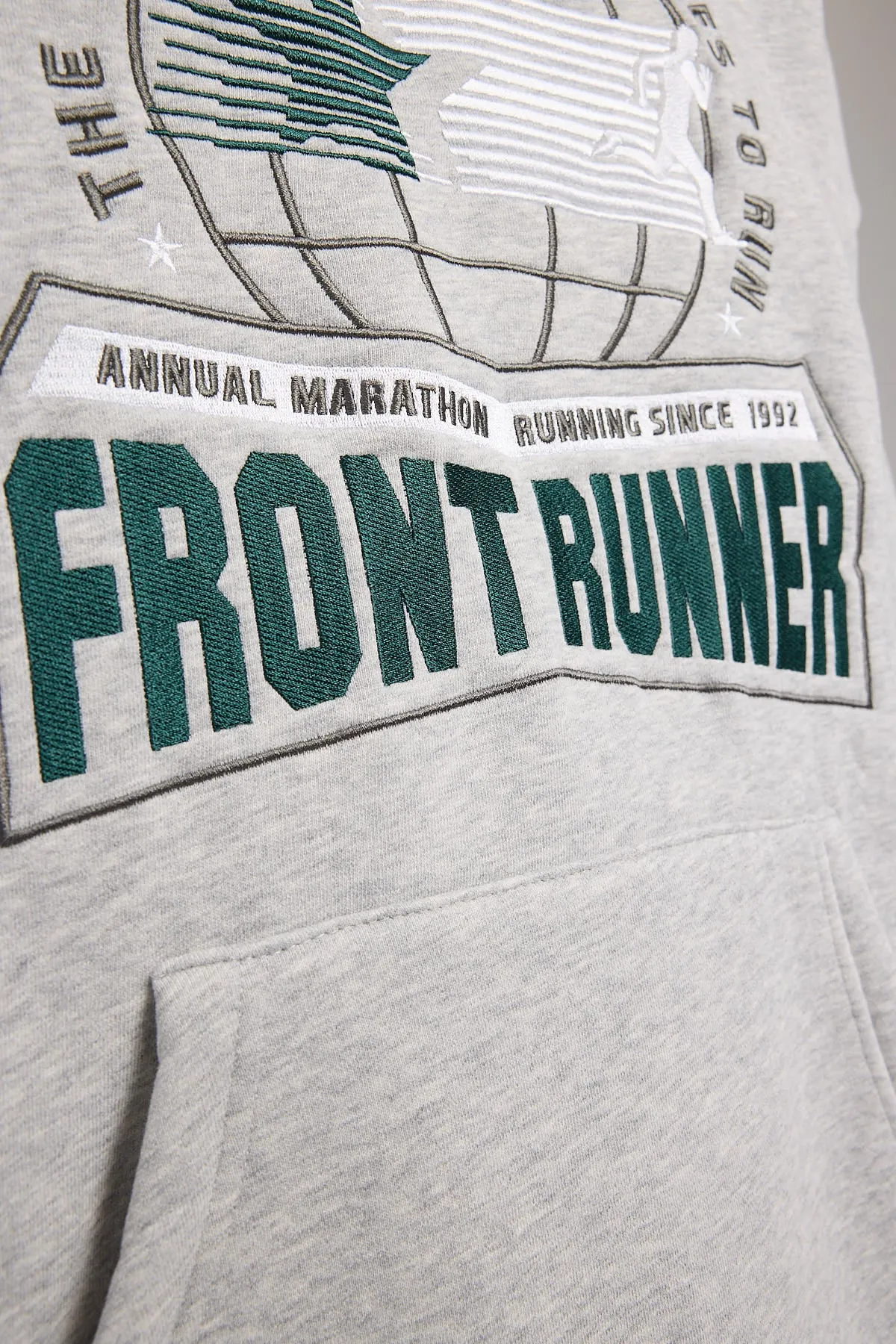 Front Runner LA Marathon Hoodie Grey Marle