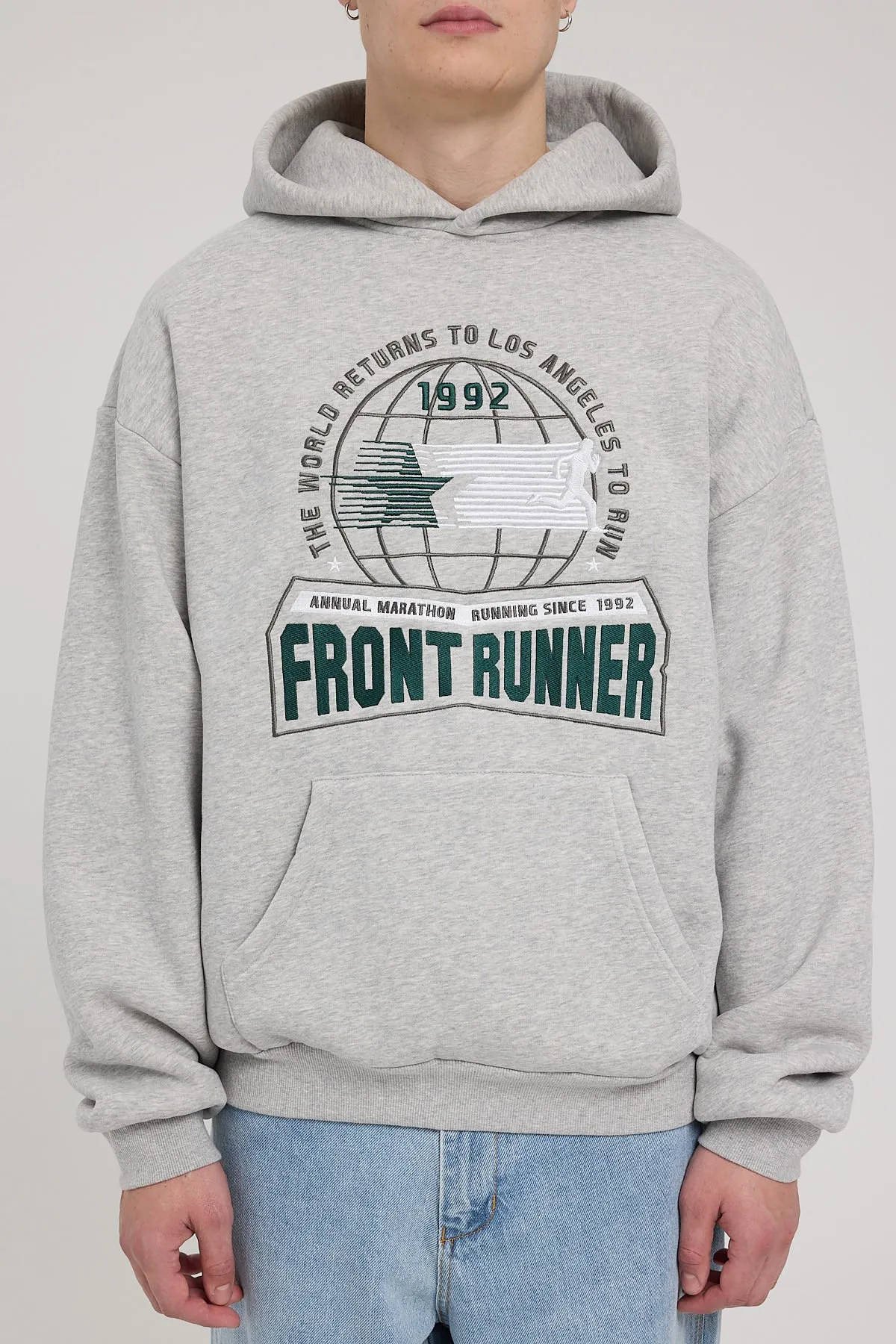 Front Runner LA Marathon Hoodie Grey Marle