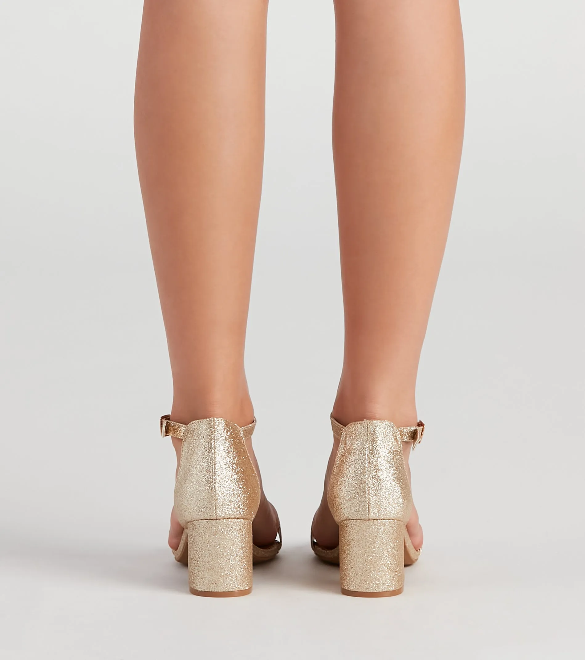 Glam Moves Glitter Block Heels