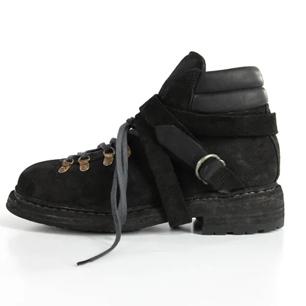 HIKING BOOTS CALF REVERSE BLACK