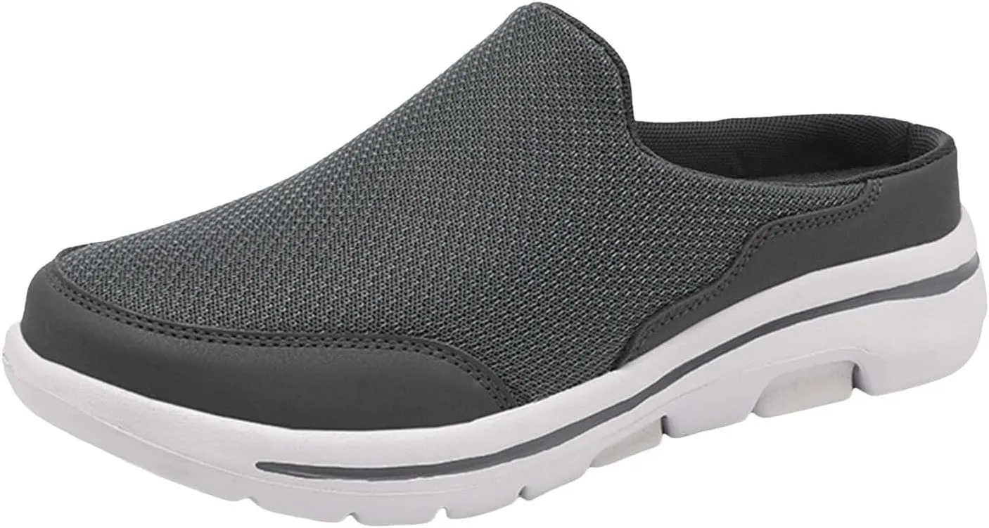 Men's Reathable Stretch Canvas Shoes Lightweight Breathable Walking Shoe Gym Tennis Business Formal Dress Shoes
