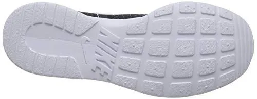 Nike Womens Tanjun Running Sneaker Black/White 8