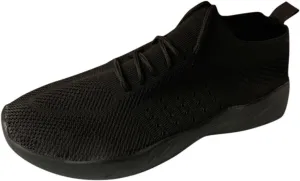 Non Slip Shoes for Women Breathable Mesh Knit Lace Up Athletic Shoes Casual Fashion Solid Color Walking Tennis Sneakers