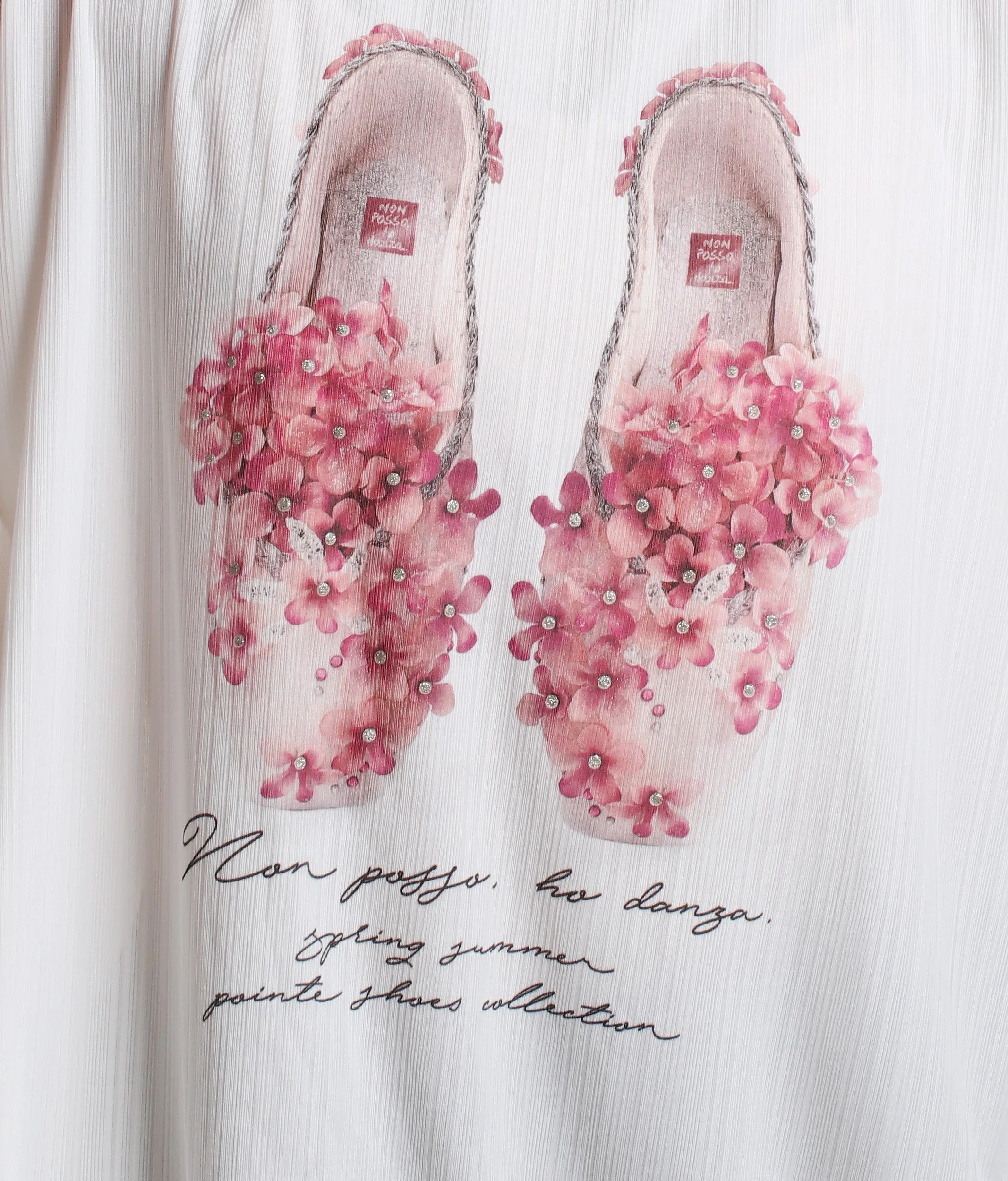 Pointe Shoes Batwing Top - 0089