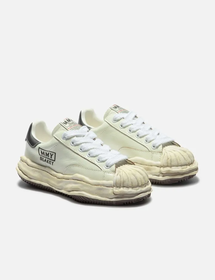 "BLAKEY" OG Sole Wrinkled Leather Low-top Sneakers