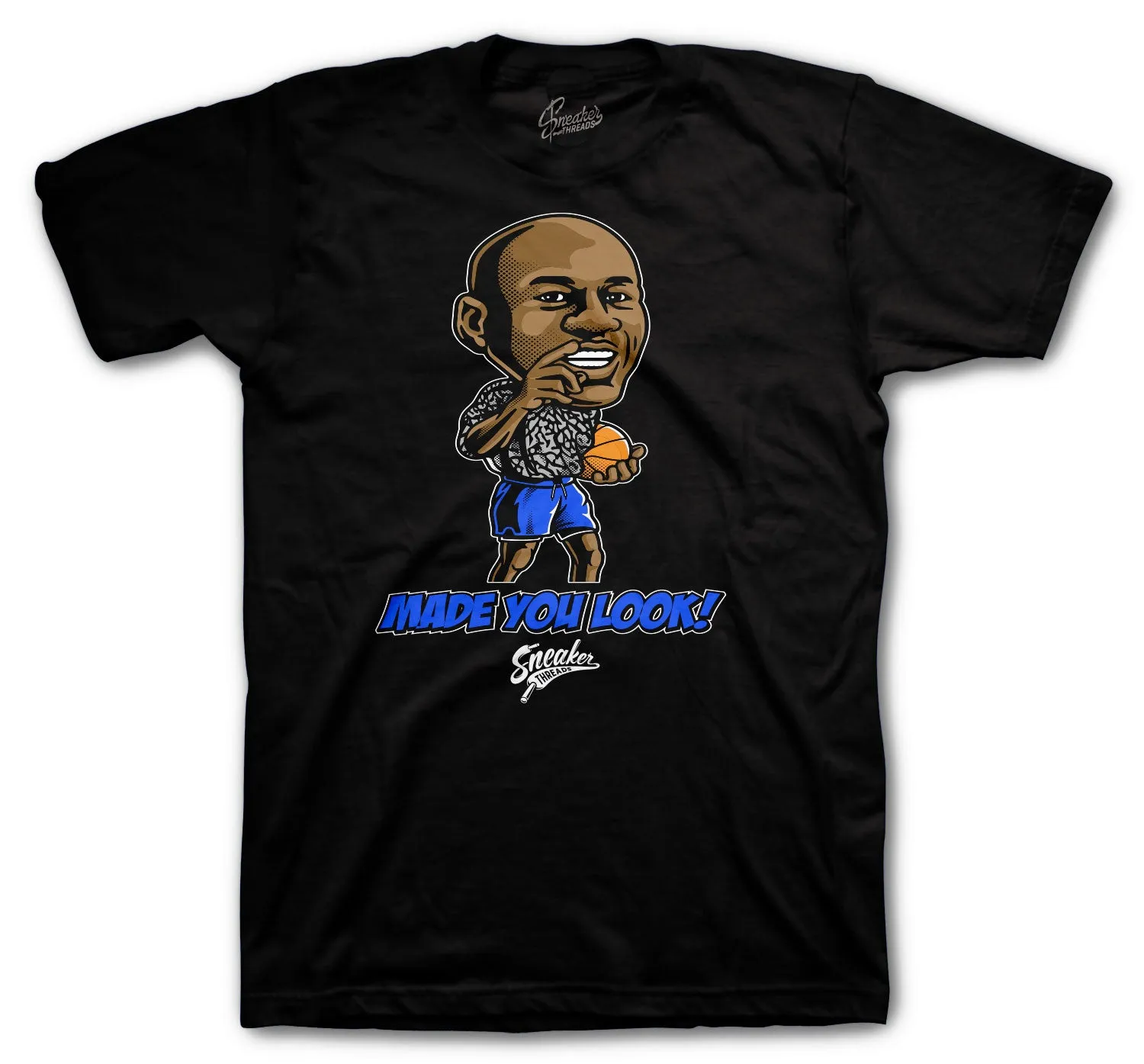 Retro 3 Racer Blue Made You Look Shirt