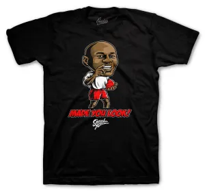 Retro 4 Fire Red Made You Look Shirt