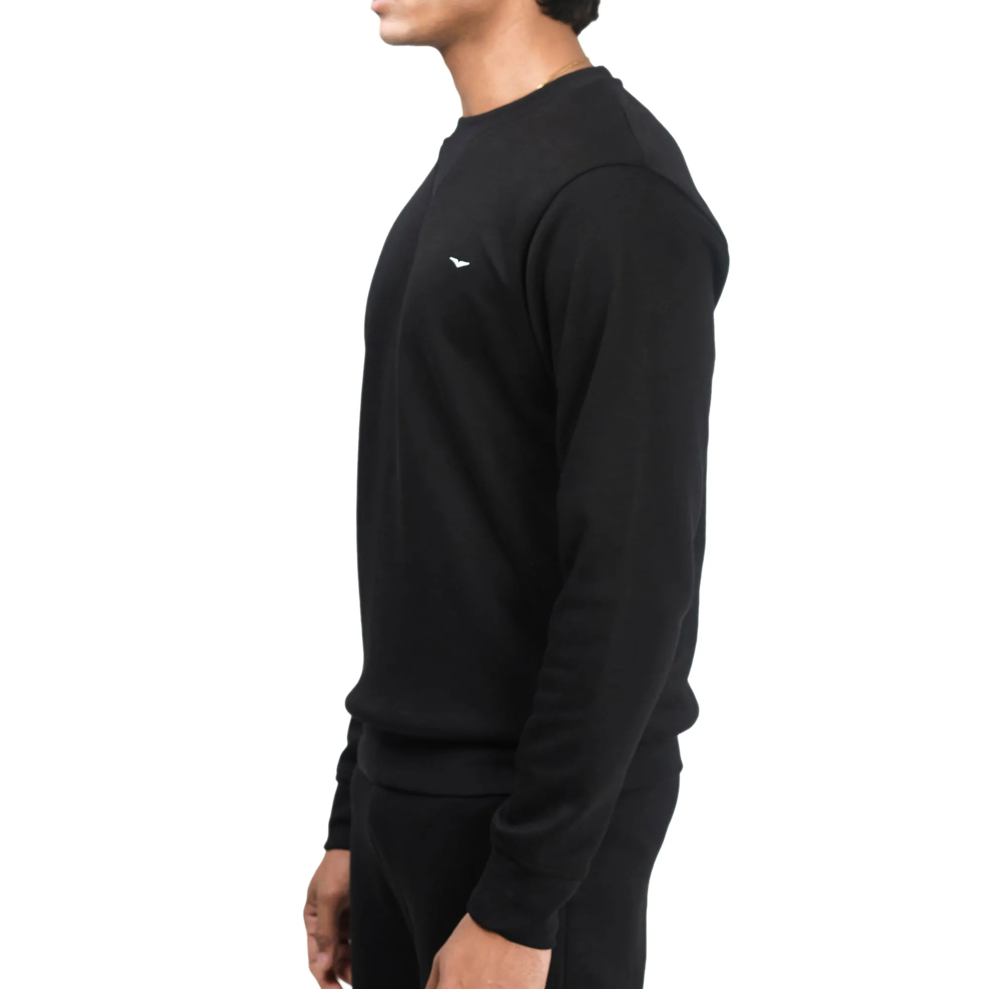 Ribbed Black Sweatshirt