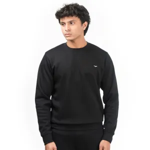 Ribbed Black Sweatshirt