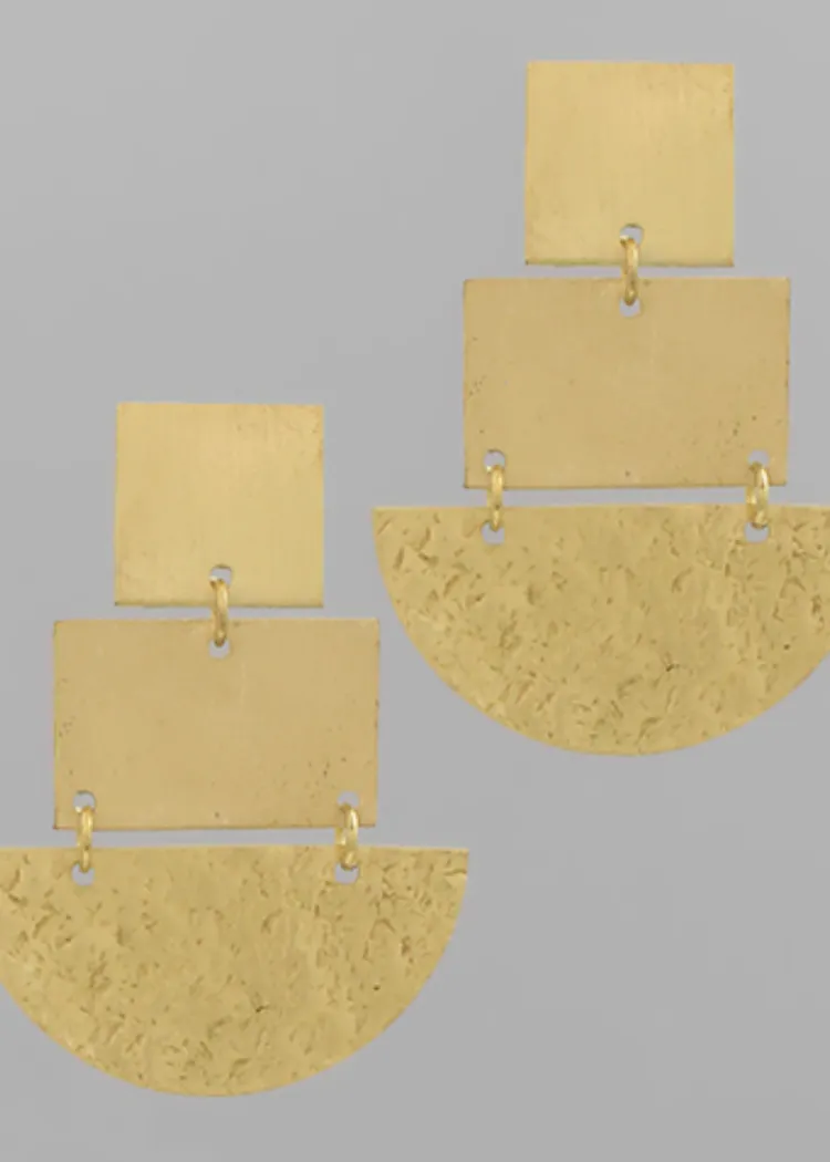 Rita Chandelier Earrings-Gold