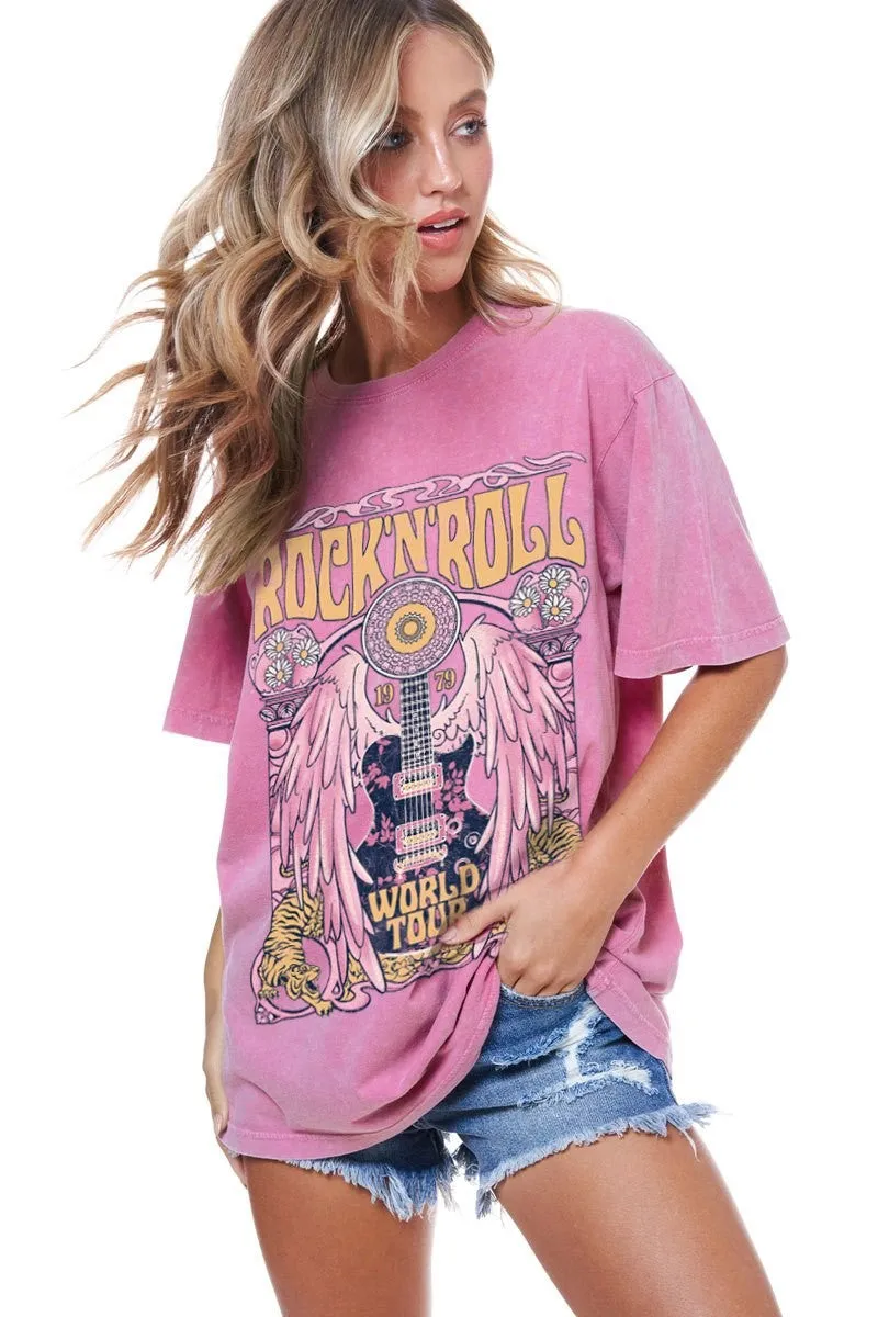 Rock and Roll Vintage Graphic Tee