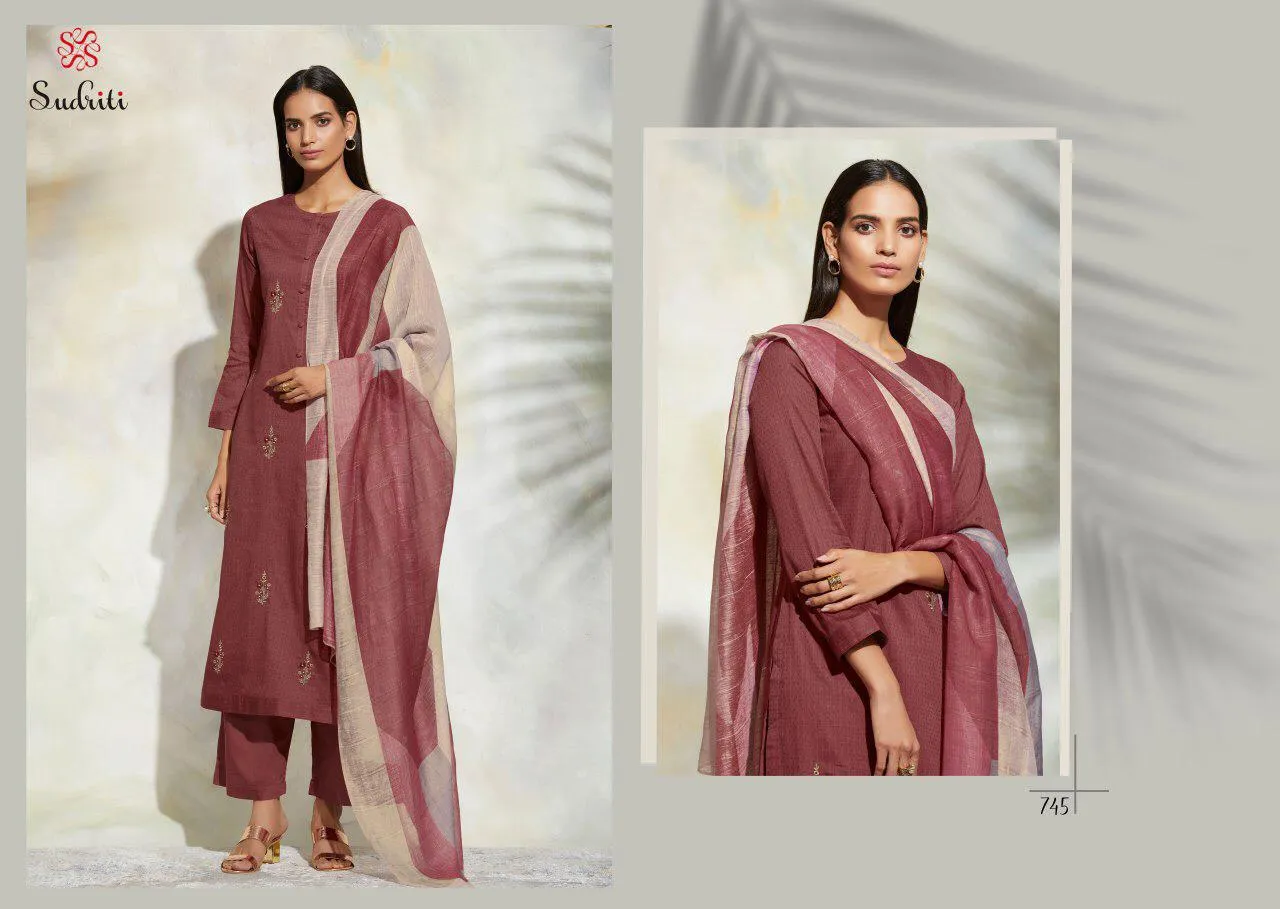 Sahiba Sudriti Gulrang Cotton Casual Wear Salwar Suit