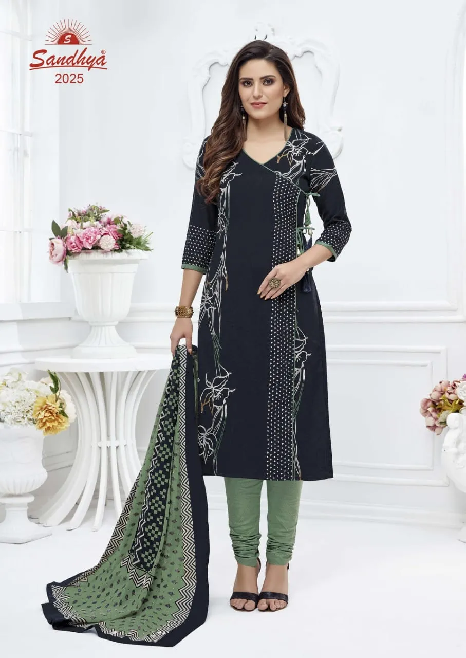 Sandhya Print Presents Odhani Cotton Casual Wear Salwar Suits