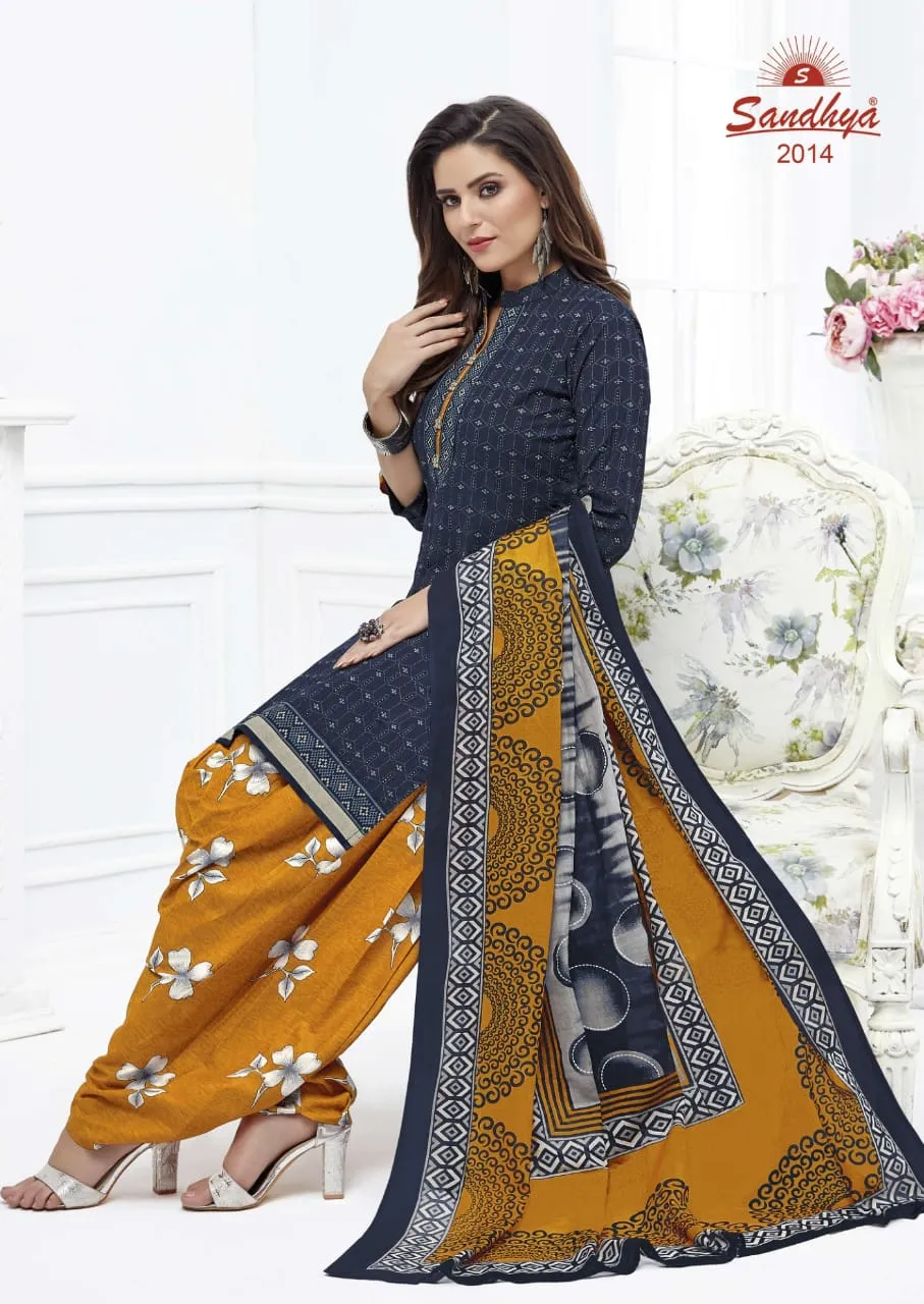 Sandhya Print Presents Odhani Cotton Casual Wear Salwar Suits