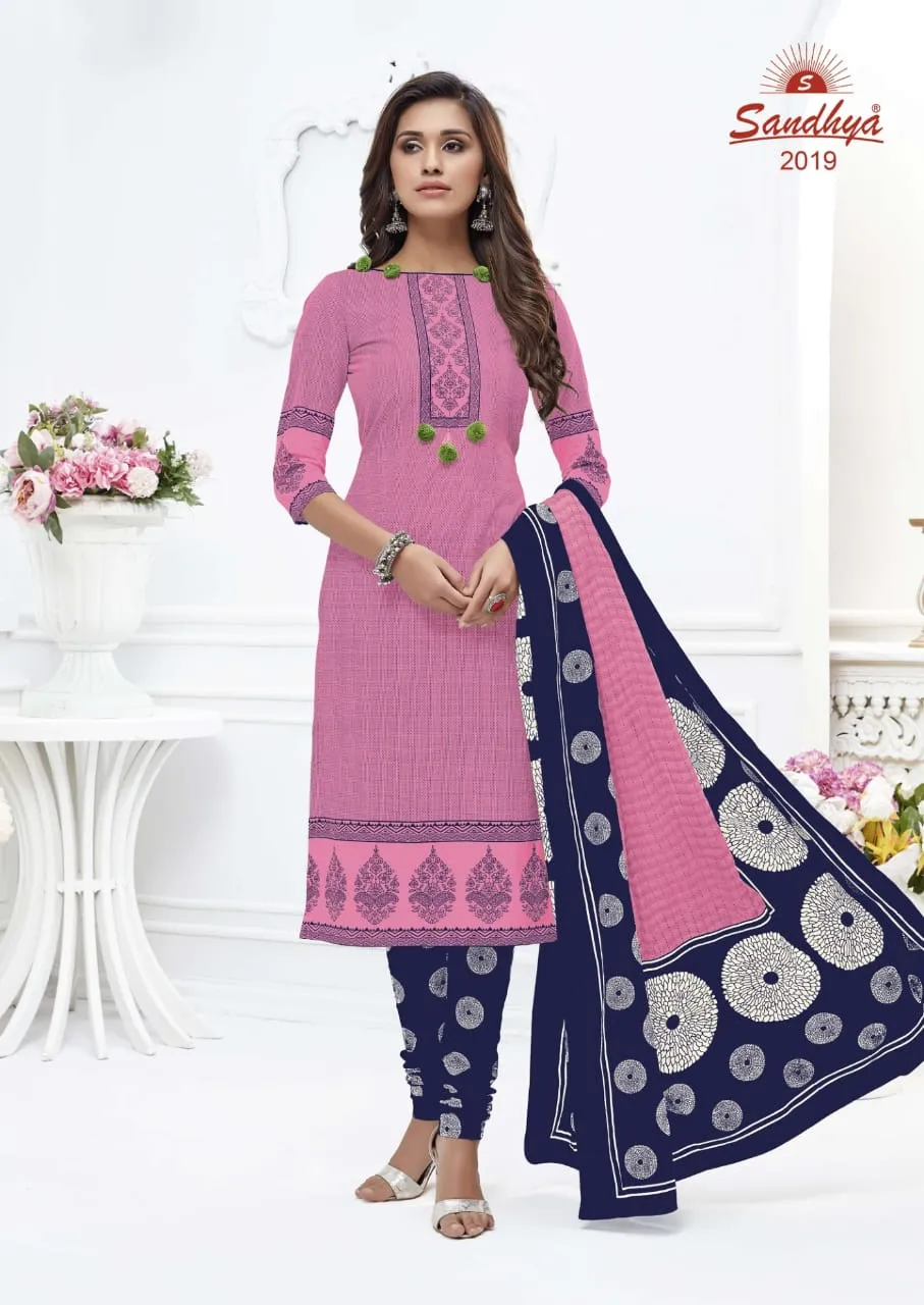 Sandhya Print Presents Odhani Cotton Casual Wear Salwar Suits