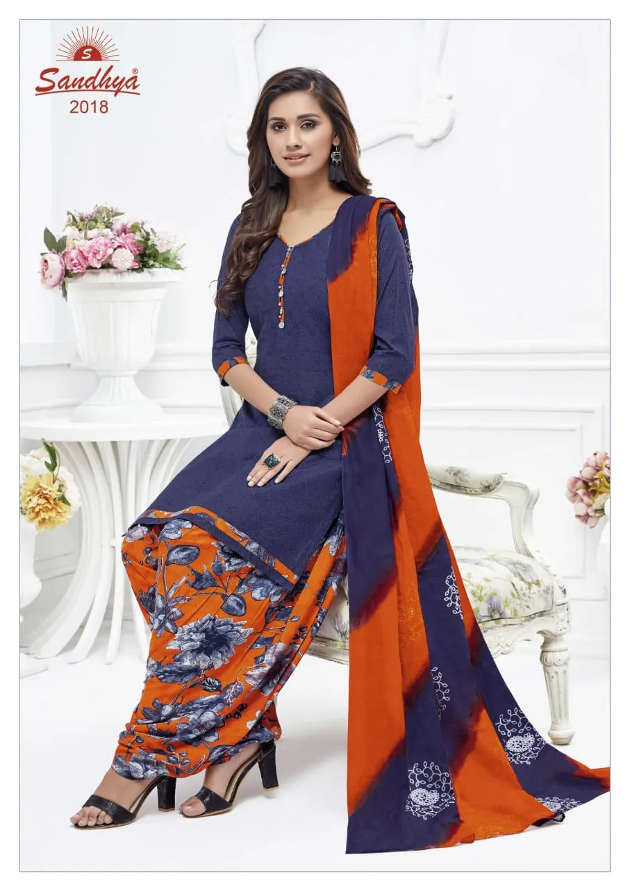 Sandhya Print Presents Odhani Cotton Casual Wear Salwar Suits