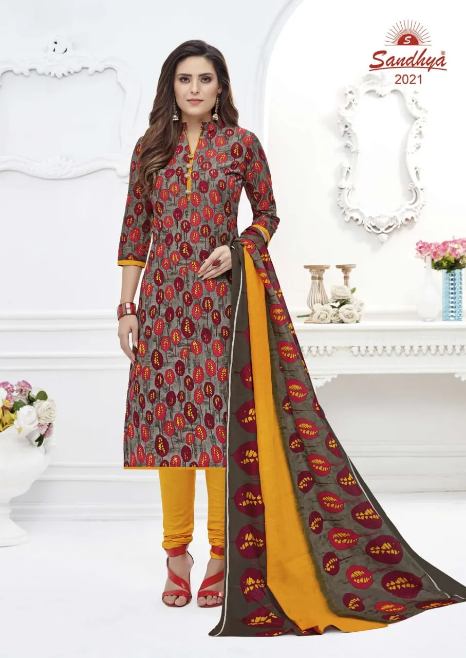 Sandhya Print Presents Odhani Cotton Casual Wear Salwar Suits