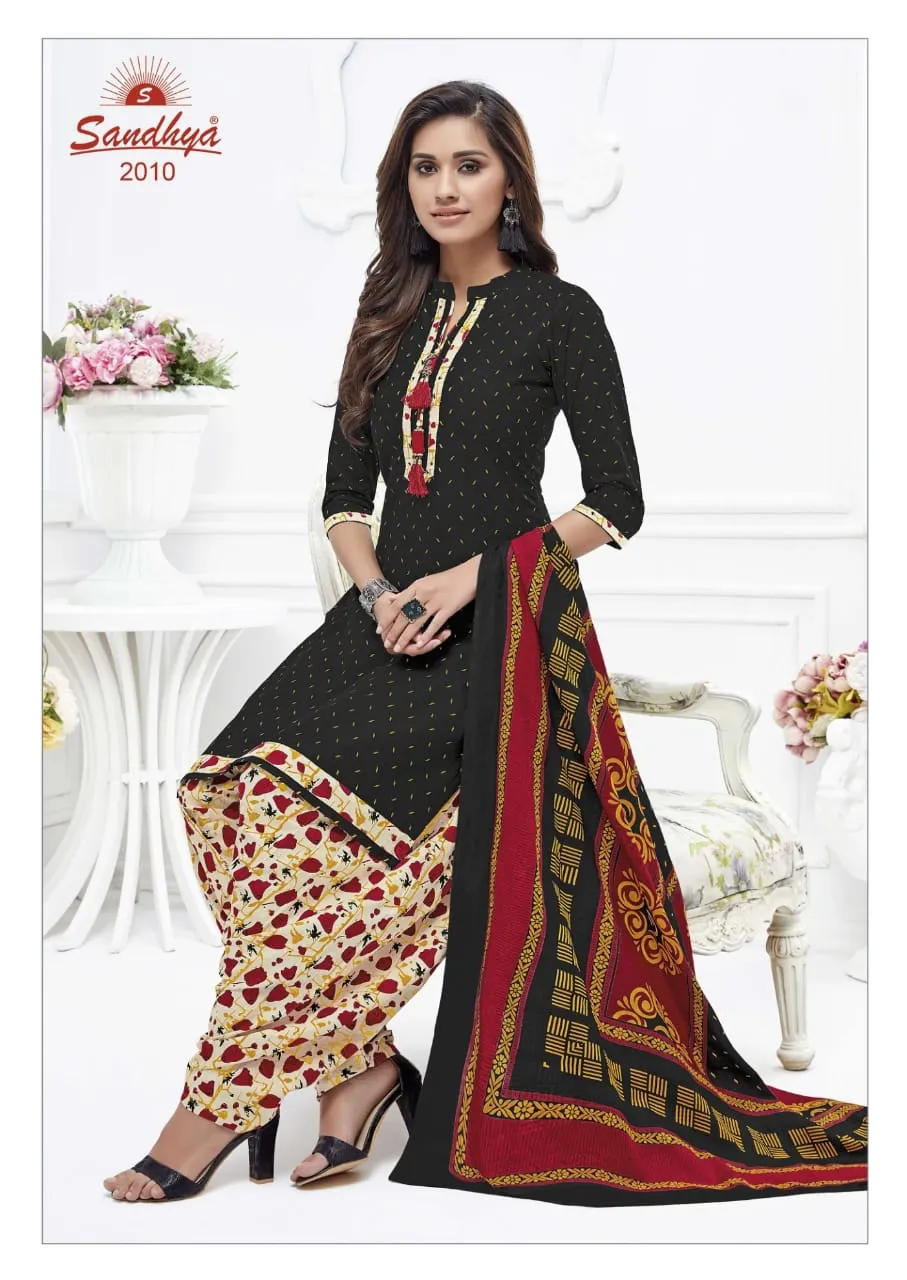 Sandhya Print Presents Odhani Cotton Casual Wear Salwar Suits