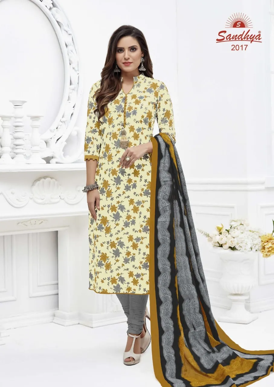 Sandhya Print Presents Odhani Cotton Casual Wear Salwar Suits