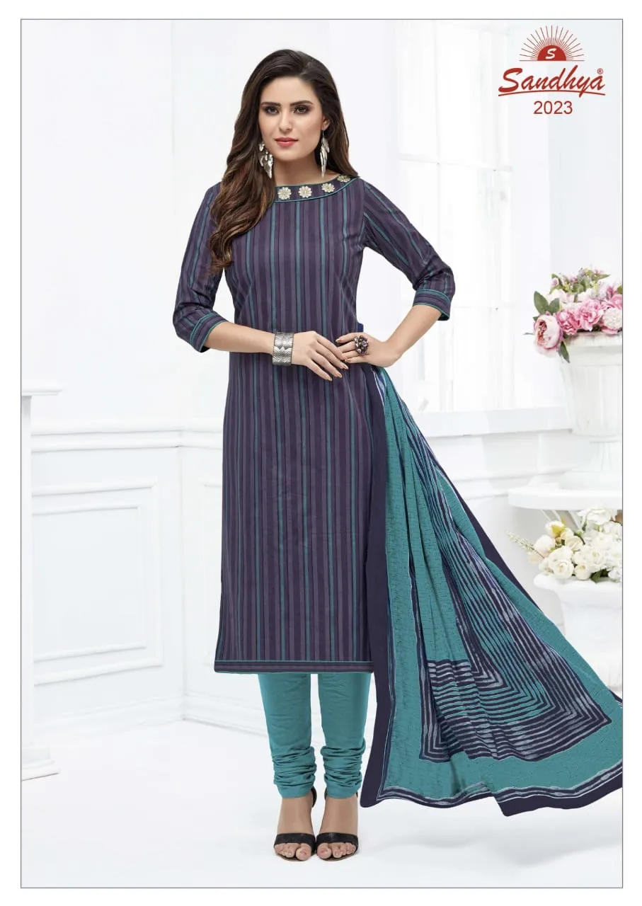 Sandhya Print Presents Odhani Cotton Casual Wear Salwar Suits