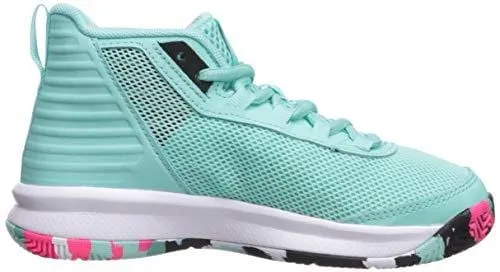 Under Armour Girls' Pre School Jet 2018 Basketball Shoe, Mermaid (300)/Black, 10.5K M US Little Kid