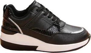 Womens Non Slip Work Shoes Thick Platform Wedge Sports Sneakers Casual Comfortable Walking Running Sneakers