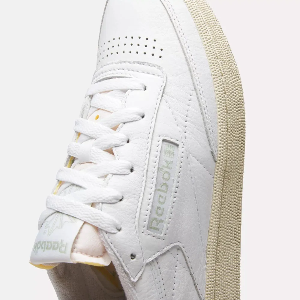 Women's Reebok Club C 85 Vintage Shoes White Vintage Green